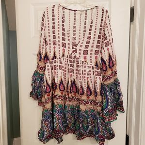 Womens Paisley print mini dress